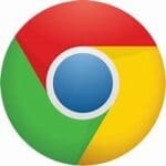 A chrome logo is shown in this image.